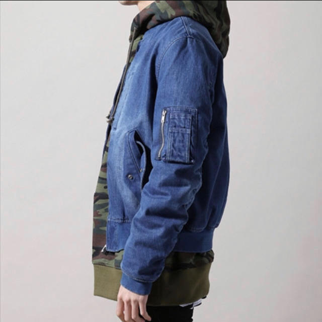 VANQUISH(ヴァンキッシュ)のlegenda レジェンダ デニム MA-1 LEGENDA メンズのジャケット/アウター(ブルゾン)の商品写真