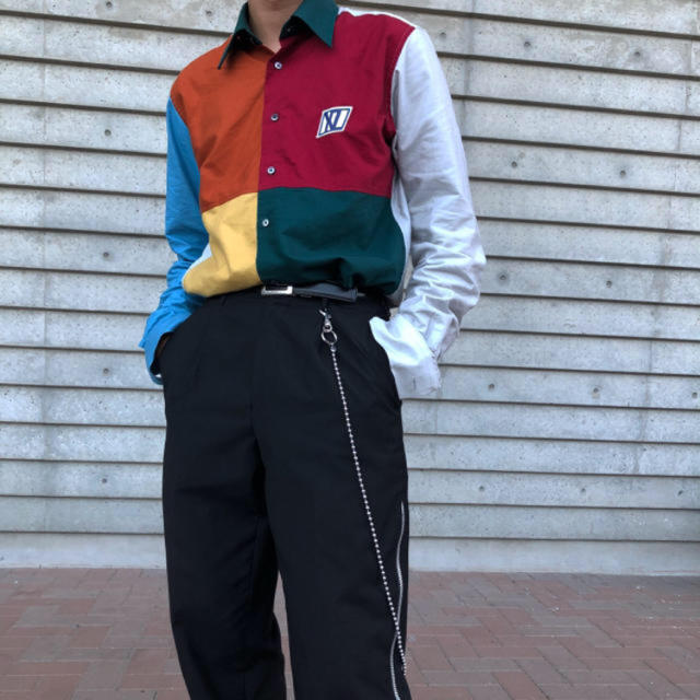 JOHN LAWRENCE SULLIVAN(ジョンローレンスサリバン)のxander zhou 18ss カラーブロックシャツ メンズのトップス(シャツ)の商品写真