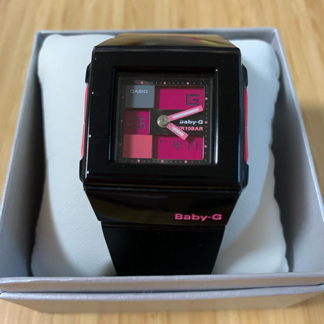 Baby-G - CASIO カシオ Baby-G 腕時計時計 CASKET 黒×ピンクの Baby-G - CASIO カシオ Baby-G 腕時計時計 CASKET 黒×ピンクの