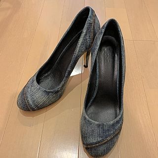 ディーゼル(DIESEL)のDESEL デニムパンプス(ハイヒール/パンプス)