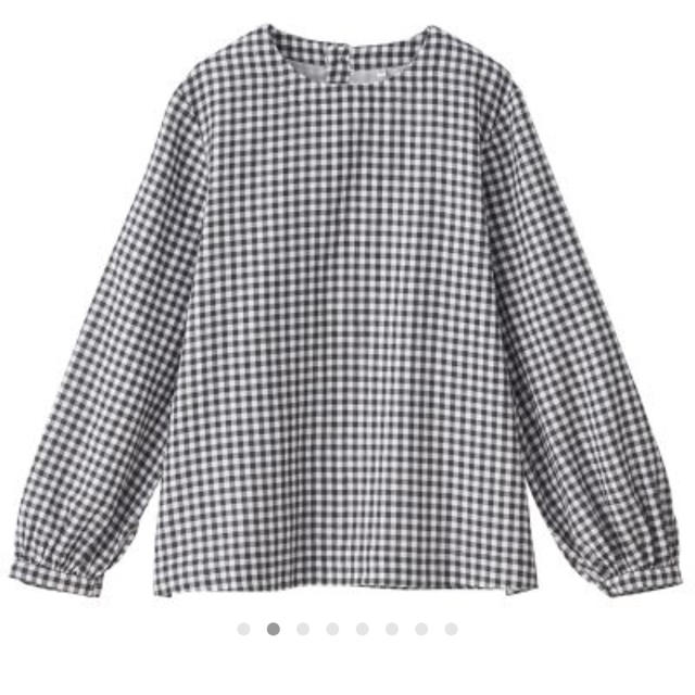 MUJI (無印良品)(ムジルシリョウヒン)の無印良品 チェックブラウス XL レディースのトップス(シャツ/ブラウス(長袖/七分))の商品写真