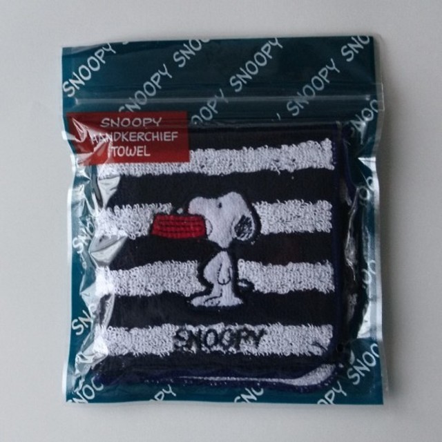 SNOOPY(スヌーピー)のスヌーピー ハンカチタオル 青 レディースのファッション小物(ハンカチ)の商品写真
