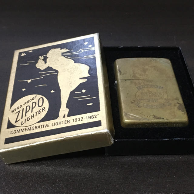 ZIPPO コメモラティブ 1932-1982 クロームメッキ加工(希少)