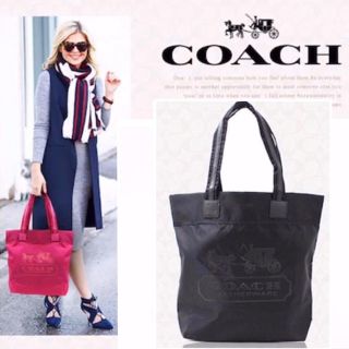 コーチ(COACH)の【新品未使用】 COACH コーチ ナイロン×本革レザートート (トートバッグ)