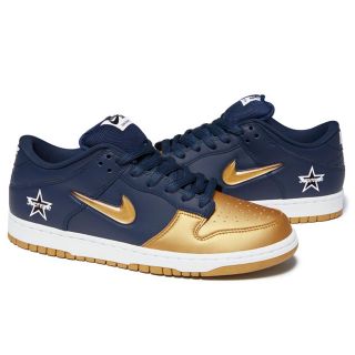 ナイキ(NIKE)のSupreme NIKE SB DUNK LOW 28cm 10 紺　金　ダンク(スニーカー)