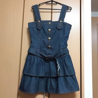 バーバリーブルーレーベル(BURBERRY BLUE LABEL)の着用2回のみ美品♡バーバリー♡デニムワンピ(ミニワンピース)