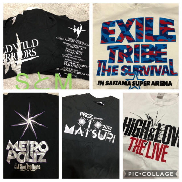 3代目 EXILE ライブTシャツ6着