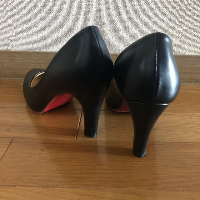 レッドソールパンプス　ブラック サイズS レディースの靴/シューズ(ハイヒール/パンプス)の商品写真