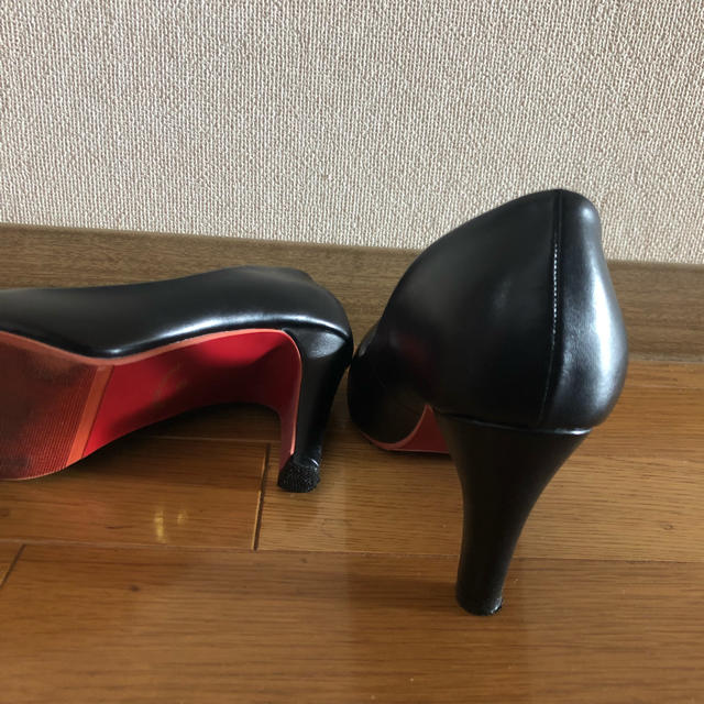 レッドソールパンプス　ブラック サイズS レディースの靴/シューズ(ハイヒール/パンプス)の商品写真