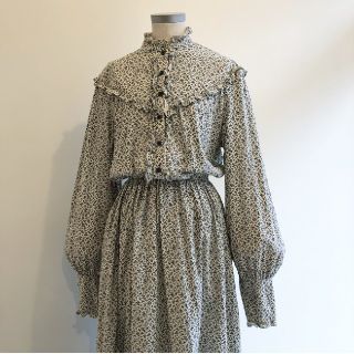 グリモワール(Grimoire)の【ぴぴ様専用】1970s 古着 花柄 マキシワンピース(ロングワンピース/マキシワンピース)