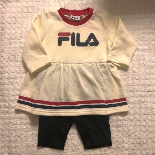 フィラ(FILA)の新品　FILA フィラ　サイズ80 ワンピース　ロンパース(ロンパース)