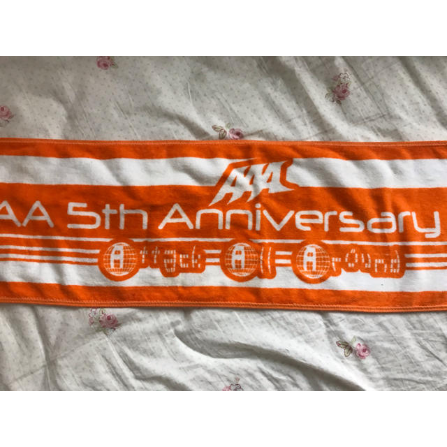 値下げ！AAA 5thanniversary 復刻タオル 橙 - ミュージシャン