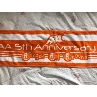 トリプルエー(AAA)の値下げ！AAA 5thanniversary 復刻タオル 橙 (ミュージシャン)