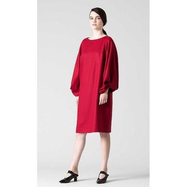 ADORE - ADOREアドーア秋冬ウールビッグスリーブワンピース36レッド