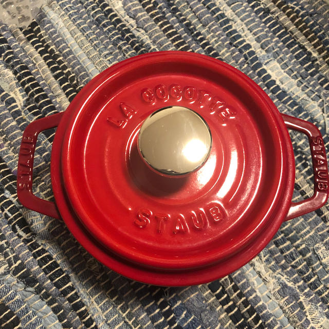 STAUB - 【staub】ピコココットラウンド 14cm チェリーレッドの通販 by