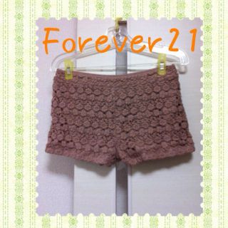 フォーエバートゥエンティーワン(FOREVER 21)のForever21◆レースショートパンツ(ショートパンツ)