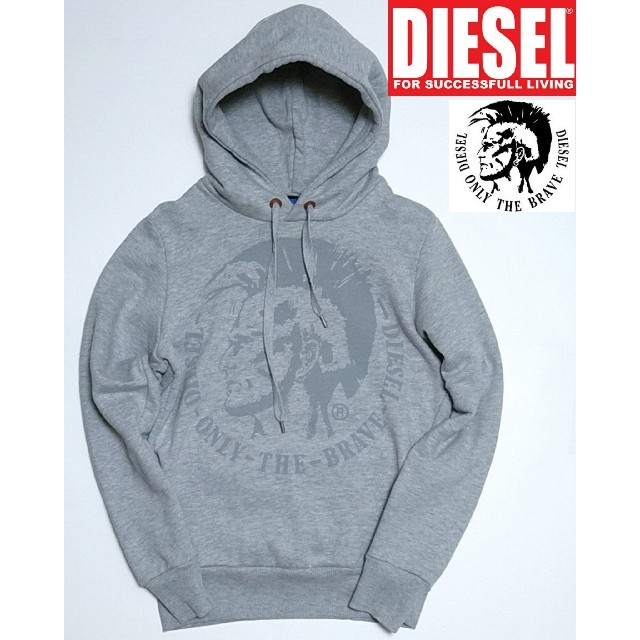 新品 正規品 DIESEL ディーゼル 長袖 グレー 裏起毛 ブレイブマン