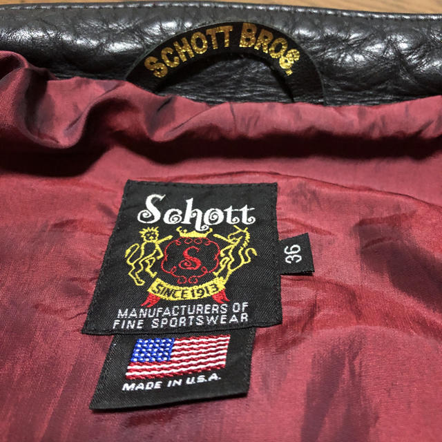 schott(ショット)のtkrs様専用schottシングルライダース641XX  36インチ メンズのジャケット/アウター(ライダースジャケット)の商品写真