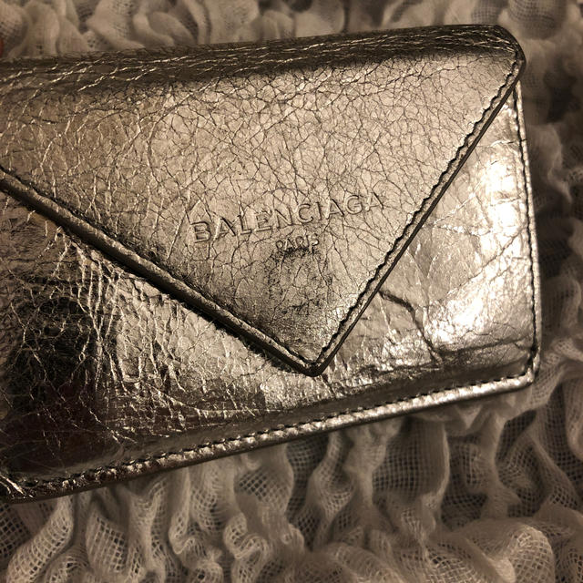 Balenciaga(バレンシアガ)のバレンシアガ　ミニペーパーウォレット　シルバー メンズのファッション小物(折り財布)の商品写真