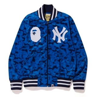 アベイシングエイプ(A BATHING APE)のMitchell&Ness × BAPE コラボ ジャケット ヤンキース(スタジャン)