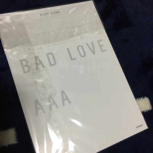 AAA(トリプルエー)のBAD LOVE 特典　大判ポストカード　特大サイズポストカード エンタメ/ホビーのタレントグッズ(アイドルグッズ)の商品写真