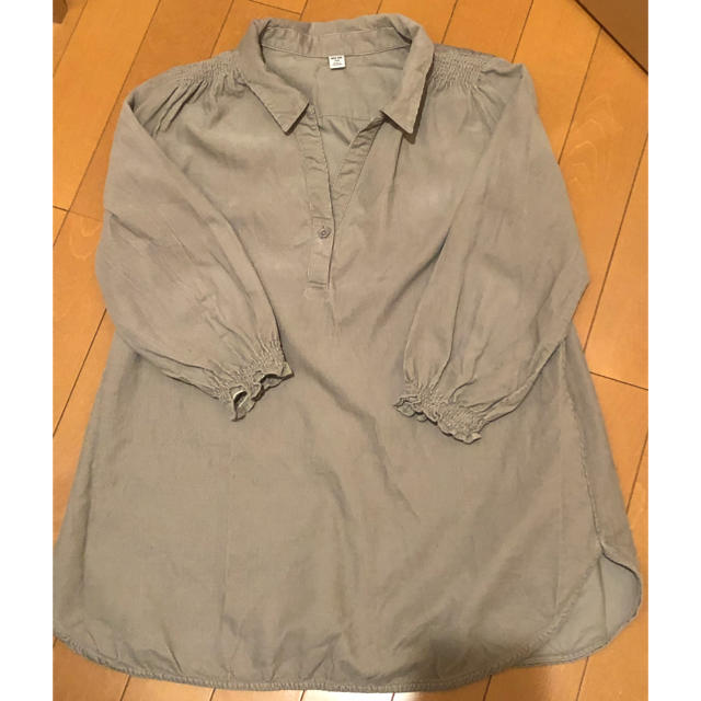 UNIQLO(ユニクロ)の【美品】ブラウス　チュニック キッズ/ベビー/マタニティのキッズ服女の子用(90cm~)(ブラウス)の商品写真