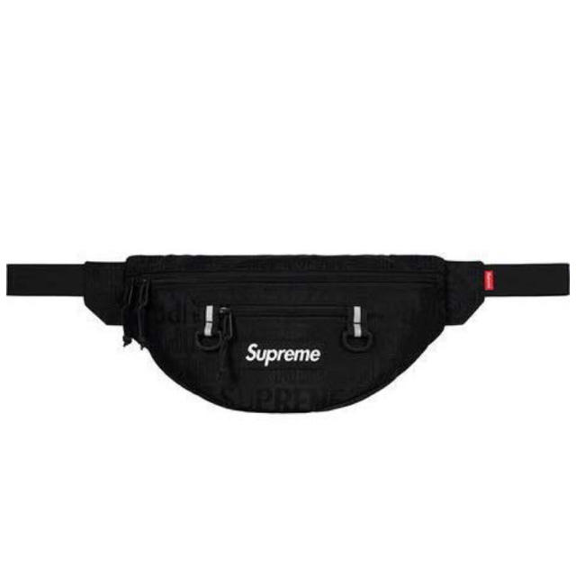 19ss Supreme Waist Bag Black