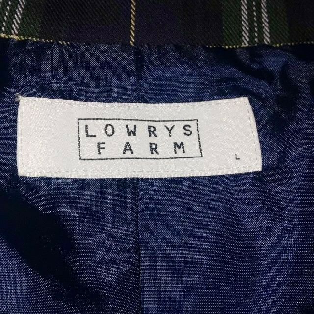 LOWRYS FARM(ローリーズファーム)のLOWRYS FARM チェック柄 ジャケット レディースのジャケット/アウター(テーラードジャケット)の商品写真