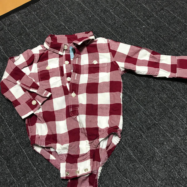 babyGAP(ベビーギャップ)のベビーギャプ　シャツロンパース キッズ/ベビー/マタニティのベビー服(~85cm)(ロンパース)の商品写真