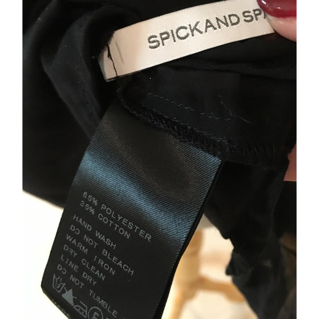 Spick & Span(スピックアンドスパン)のスピックアンドスパン ブラウス ブラック レディースのトップス(シャツ/ブラウス(長袖/七分))の商品写真