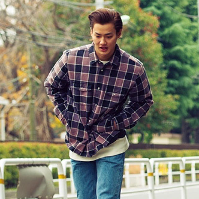 Supreme Quilted Faded Plaid Shirt M