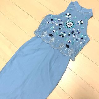 エイソス(asos)のASOS Frock and Frill 装飾オーバーレイペンシルドレス(ミディアムドレス)