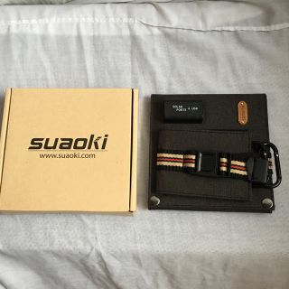 Suaoki　ソーラーパネル 充電器　折りたたみ　usb(バッテリー/充電器)