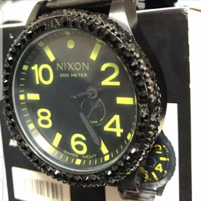 NIXON - NIXON 51-30 ALL BLACK/LIMEの通販 by MKT's shop｜ニクソン