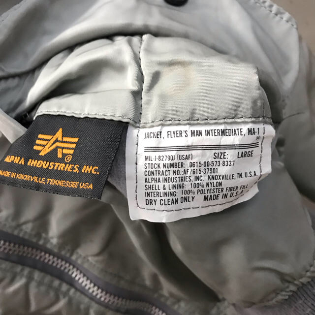alpha(アルファ)のアルファMA1 メンズのジャケット/アウター(ミリタリージャケット)の商品写真