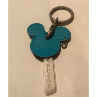 ディズニー(Disney)の未使用❗️ディズニー ミッキーキーカバーブルー(キーホルダー)