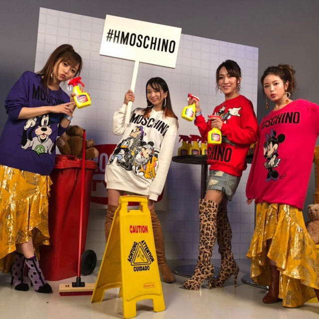 H&MOSCHINO♡ディズニーコラボミッキーパーカーワンピース - ミニ