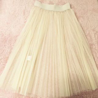 リルリリー(lilLilly)のpleats tulle skirt(ロングスカート)