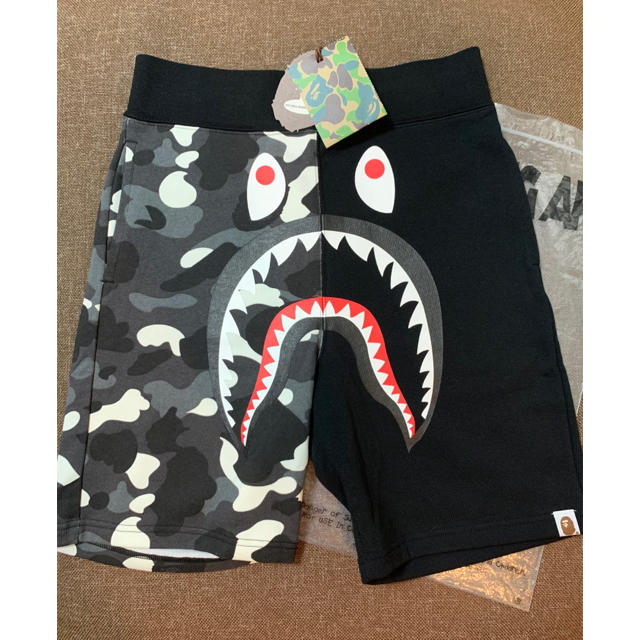 BAPE HALF SHARK CITY CAMO SHORT PANTS - ショートパンツ