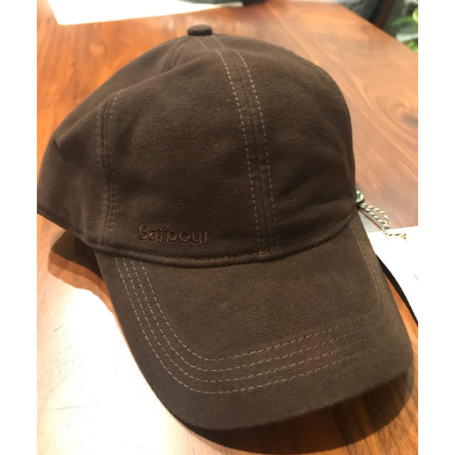 Barbour(バーブァー)の新品 Barbour Moleskin cap ブラウン モールスキン メンズの帽子(キャップ)の商品写真