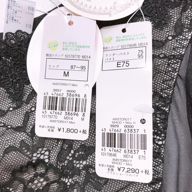 AMO'S STYLE(アモスタイル)のアモスタイル　E75 M dress  ブラショーツセット　ドレス レディースの下着/アンダーウェア(ブラ&ショーツセット)の商品写真