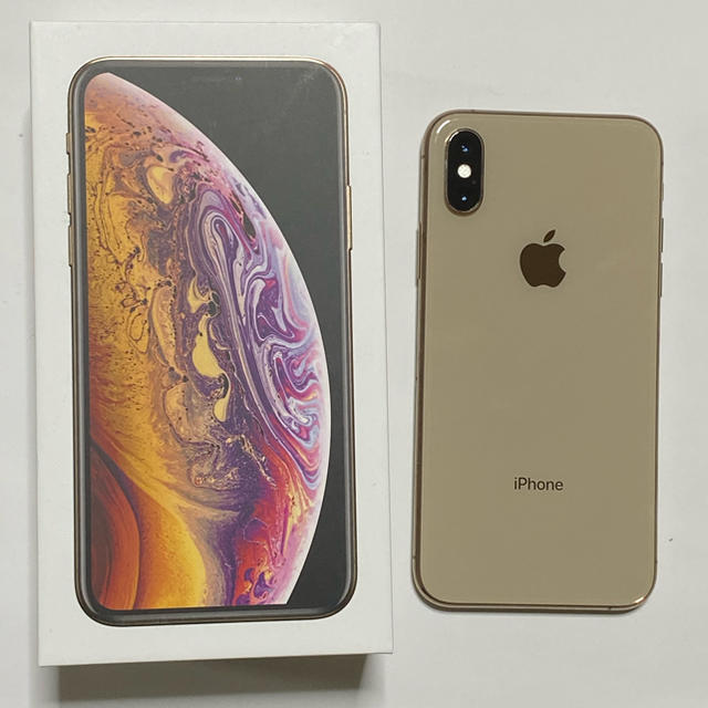 Apple(アップル)のiPhone XS GOLD SIM FREE スマホ/家電/カメラのスマートフォン/携帯電話(スマートフォン本体)の商品写真