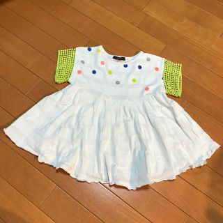 カルディア(CALDia)の【120-130】Caldia ガールズ　カットソー　水玉×ボーダー(Tシャツ/カットソー)