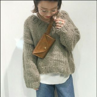 トゥデイフル(TODAYFUL)のCANALJEAN Via j  手編みVネックニット(ニット/セーター)