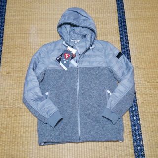 エーグル(AIGLE)の新品未使用☆AIGLE☆フード付ハーフコート☆Mサイズ☆グレー色(ナイロンジャケット)