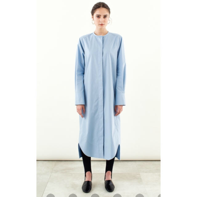 YONFA✴︎ cocoon shirt dress (sky blue)