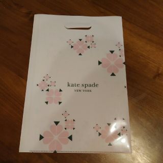 ケイトスペードニューヨーク(kate spade new york)のケイトスペイドクリアファイル　ケイトスペイド クリアファイル(ノベルティグッズ)