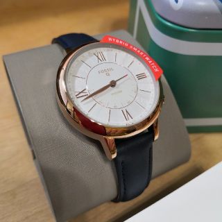 フォッシル(FOSSIL)の★未使用品★FOSSILスマートウォッチ★JACUELINE★ネイビーレザー★(腕時計)