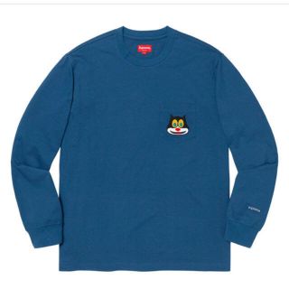 シュプリーム(Supreme)の新品 L supreme cat L/S pocet tee(Tシャツ/カットソー(七分/長袖))