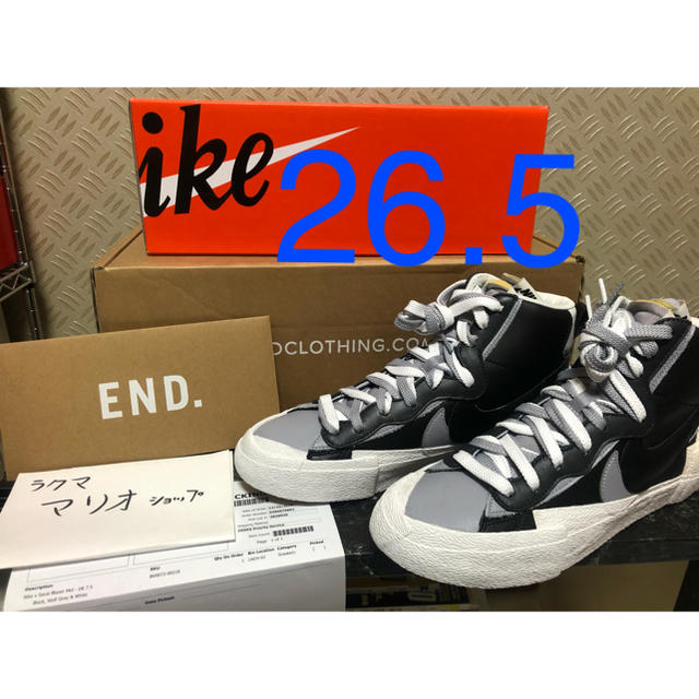 SACAI X NIKE BLAZER MID /サカイ ブレーザー 26.5